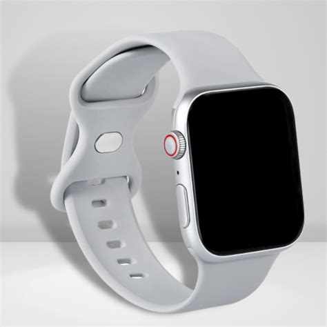 Soft Silicone iWatch Strap Fog Grey Color – Cases N Straps