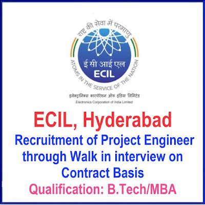 ECIL, Hyderabad Recruitment 2024 - Recruitment of Project Engineer ...
