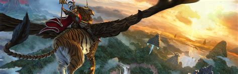 Download wallpaper Tiger, Flight, Warrior, Wings, Game, Total War ...
