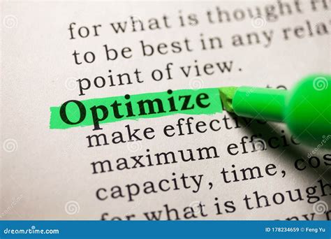 Image result for Optimize Definition Dictionary