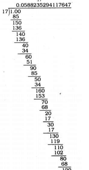 What can the maximum number of digits be in the repeating block of ...