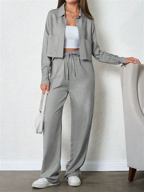 SHEIN Tall Cottton Fabric Hoody Zipper Detail Short Sweatshirt Casual ...