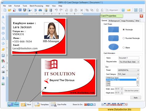 ID Card Designing Software | create student employee identity card