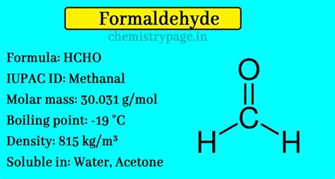 How to test for Formaldehyde? Preparation, Properties and uses ...