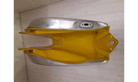 Yamaha TT Yellow & Chrome Painted Petrol Tank (Steel) ,1978|Fit For