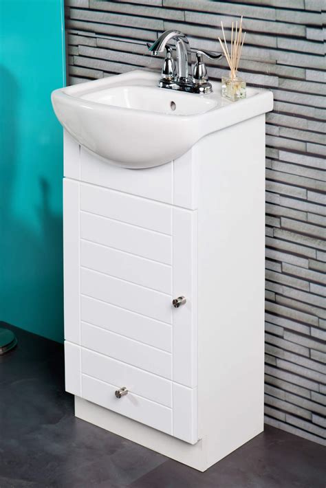 SMALL BATHROOM VANITY CABINET AND SINK WHITE - Walmart.com