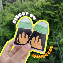 Jual Cetak Stiker Vinyl RDS Maxdecal Tinta UV Gell 8 Warna Potong ...