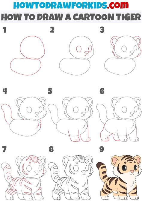 Image result for Tiger Drawing Tutorial