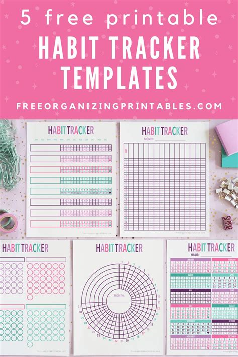 Free Habit Tracker Printable Templates for Kids