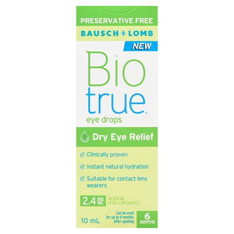 Bausch + Lomb Bio True Eye Drops, 10 ml - WeShine.ca | Health & Beauty ...
