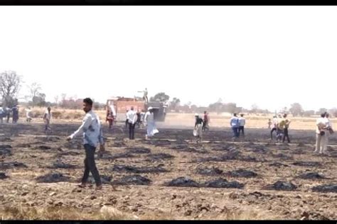 datia the fire emanated from the straw reaper machine five acres of ...