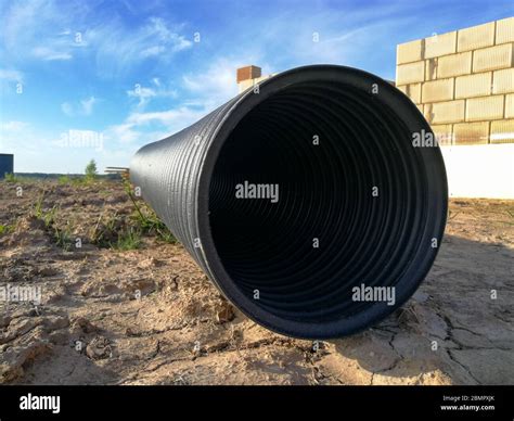 Black pvc plastic drain pipe hi-res stock photography and images - Alamy