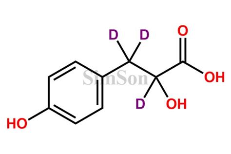DL-p-Hydroxyphenyllactic Acid D3 | CAS No- 2249814-89-7 | Simson Pharma ...