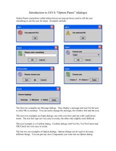 Image result for JOptionPane GUI
