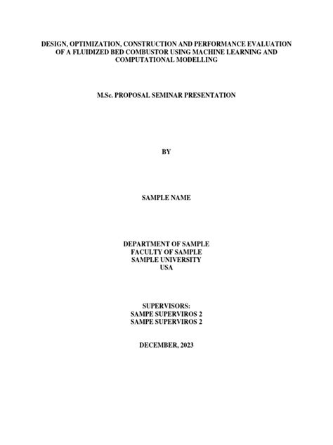 Image result for Research Proposal Sample PDF