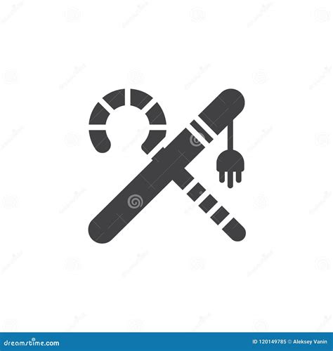 Crook and Flail Vector Icon Stock Vector - Illustration of insignia ...