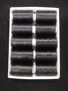 The Unique High Quality Silk Thread Black Colour Spools For Jewellery ...