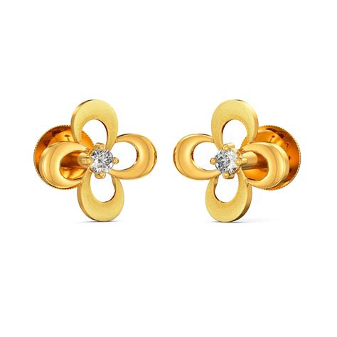 Joyalukkas 22K (916) Blossom Earring for Kids : Amazon.in: Jewellery