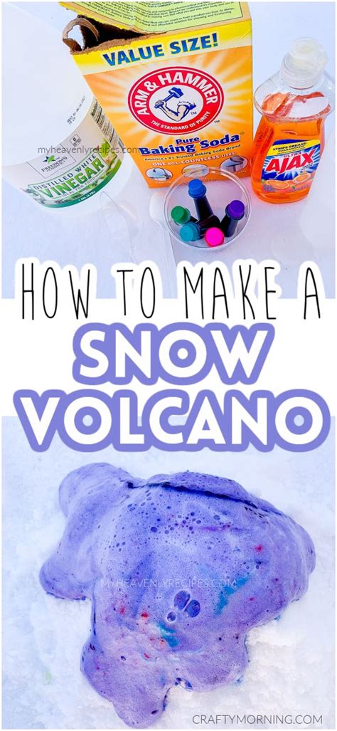 Snow Volcano Science Experiment 的图像结果
