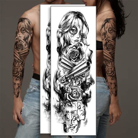 Oioda 2 Sheets Full Arm Temporary Tattoo, Sexy 3d Fake India | Ubuy