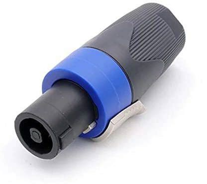 ERHIndia (Pack of 1) 4 Pin Plug Audio Cable Plug Socket Adapter Speakon ...