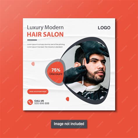 Modern barbershop or haircut social media post banner template ...