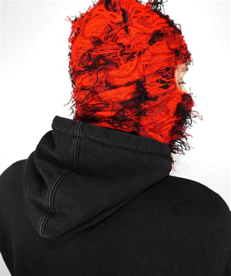 Buy Balaclava Distressed Knitted Full Face Ski Mask Winter Windproof ...
