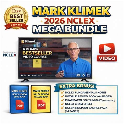 Buy Mark Klimek 2026 Next Gen NCLEX Review Mega Bundle | Updated Video ...