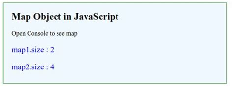 JavaScript Map Object | Examples of JavaScript Map Object
