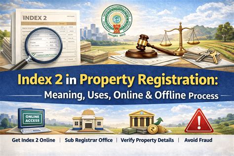 Index 2 in Property Registration: Meaning, Uses, Online & Offline Process