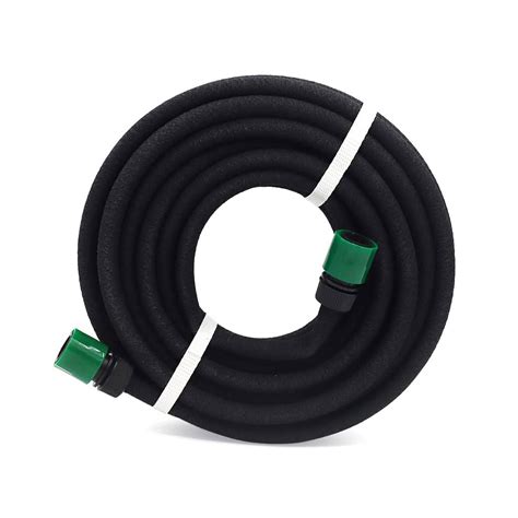 HASTHIP® 15m Soaker Hose for Garden Home with 2 Pcs 1/2 Inch Hose Quick ...