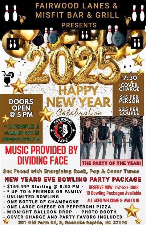 Ring in The New Year with the Party of the Year Featuring Dividing Face ...