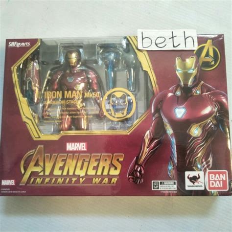 Jual Ori SHF Iron Man Mark 50 + Tamashii Stage Bandai Ironman Mk L ...