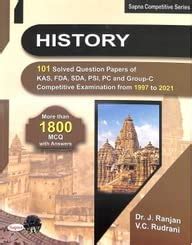 History 101 Solved Question Papers Of Kas Fda Sda Psi Pc & Group C ...
