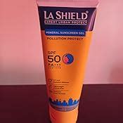 Buy La Shield Pollution Protect Mineral Sunscreen Gel Spf 50 , WHITE ...