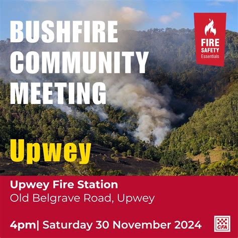 Upwey CFA Open Day and Bushfire Community Meeting, 134 Old Belgrave ...
