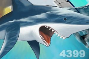 疯狂大白鲨,疯狂大白鲨小游戏,4399小游戏 www.4399.com