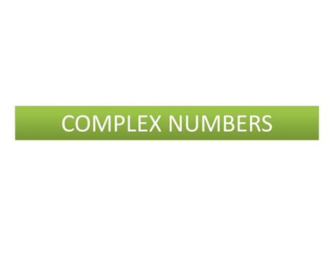 Complex Numbers Introduction Level 1 的图像结果