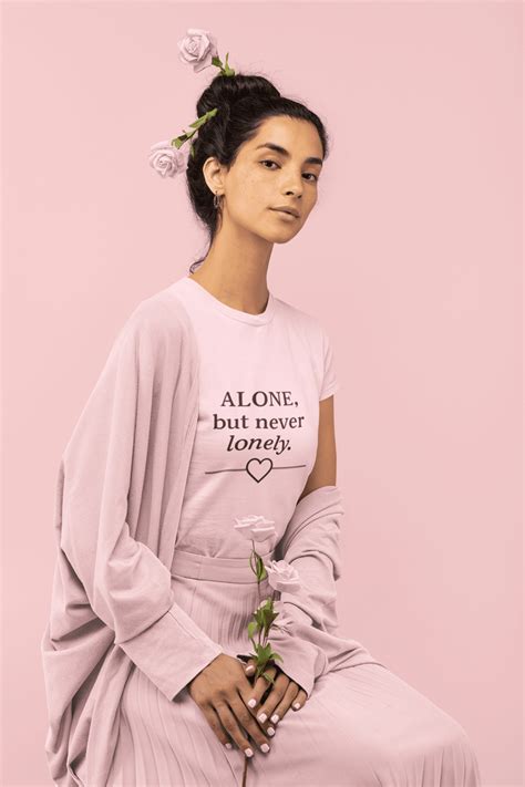 Alone but Never Lonely| Unisex Classic Crew T-Shirt | Healing Escape C ...