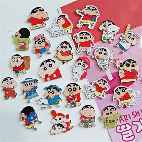 Kawaii Shin Chan Acrylic Badge | Acrylic Safety Pins for Crayon Shinch ...