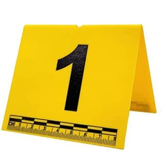 Crime Scene Evidence Tents with Scale, Numbered 1-20 : Amazon.in ...
