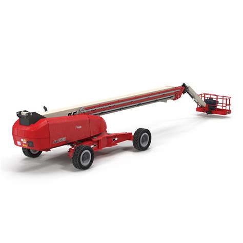 3D Telescopic Boom Lift JLG 1850 sj Red Rigged model | 3D Molier ...