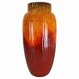 Large 38cm Pottery Fat Lava "super glaze" 279-38 Floor Vase by ...