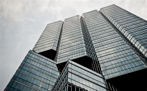 Download wallpaper 2560x1600 building, bottom view, glass, architecture ...