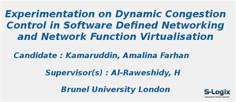 Experimentation on Dynamic Congestion Control - PHD Thesis | S-Logix