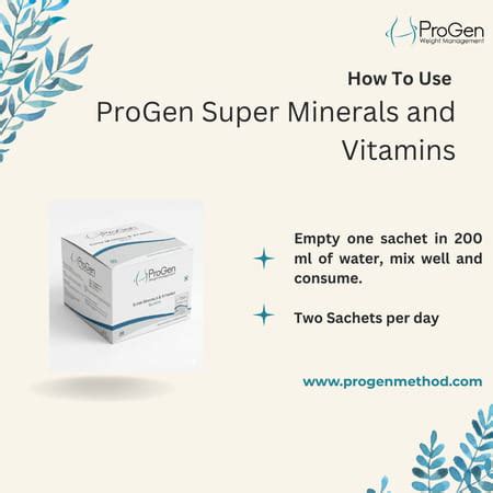 Buy PROGEN SUPER MINERALS AND VITAMINS SACHET OF 60 NOS Online & Get ...