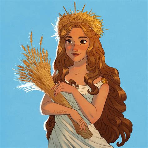 Demeter, goddess of the harvest by Elisa Tulli | Ilustraciones ...