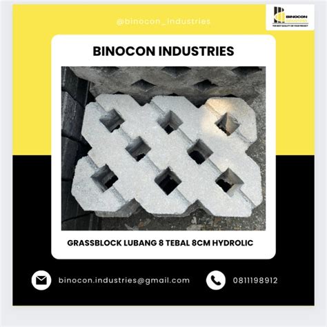 Jual GRASS BLOCK LUBANG 8 TEBAL 8cm PRESS HIDROLIK - Kab. Bogor ...