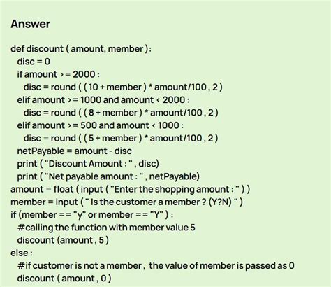 XYZ store plans to give festival discount to its customers. The store ...