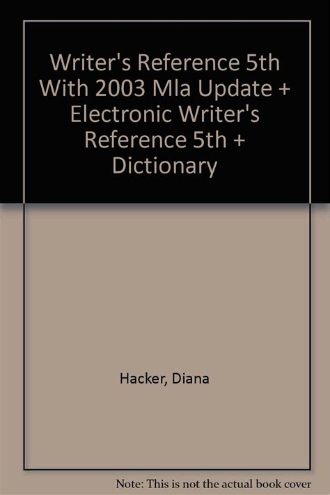 Buy Writer's Reference 5th With 2003 Mla Update + Electronic Writer's ...
